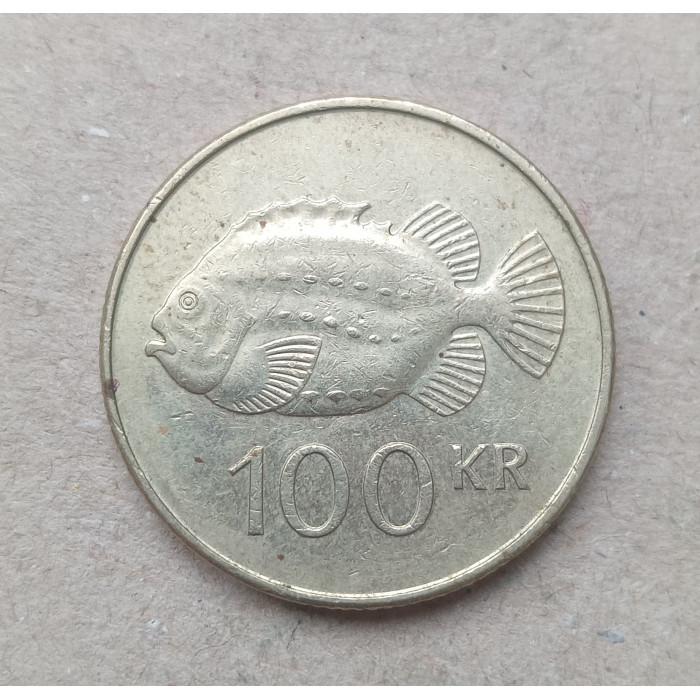 Исландия 100 Крон 2001 год , Рыба Пинагор