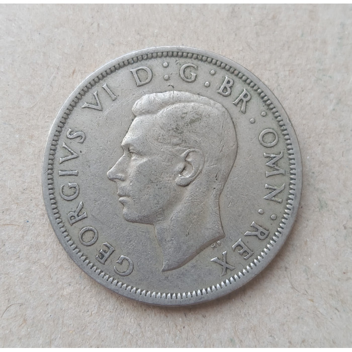 Великобритания 1/2 Кроны 1947 год , Георг 6