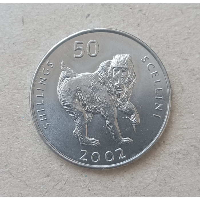 Сомали 50 Шиллингов 2002 год , Обезьяна