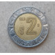 Мексика 2 Песо 2001 год , Биметалл