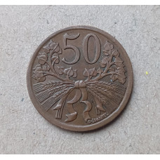 Чехословакия 50 Геллеров 1947 год