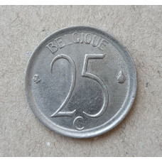 Бельгия 25 Сентим 1970 год, BELGIQUE, Бодуэн I