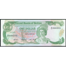 Белиз 1 Доллар 1987 год , UNC , Елизавета 2