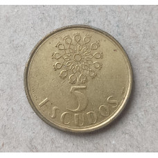Португалия 5 Эскудо 1990 год 