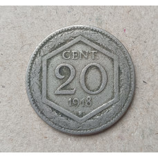 Италия 20 Чентезимо 1918 год