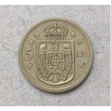Румыния 5 Леев 1930 год , Михай 1