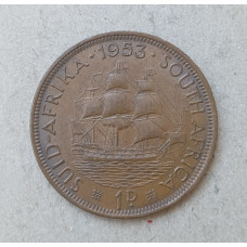 ЮАР 1 Пенни 1953 год , Корабль Дромедарис , Елизавета 2