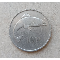Ирландия 10 Пенсов 1980 год, Семга , Атлантический лосось