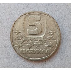 Финляндия 5 Марок 1983 год , Ледокол Герой