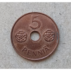 Финляндия 5 Пенни 1941 год 