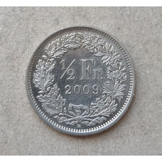 Швейцария 1/2 Франка 2009 год