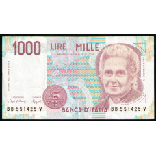 Италия 1000 Лир 1990 год , Мария Монтессори