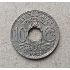 Франция 10 Сентим 1923 год