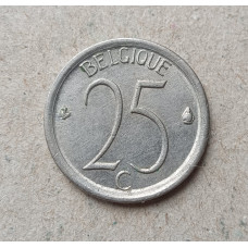 Бельгия 25 Сентим 1968 год, BELGIQUE, Бодуэн I