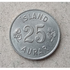 Исландия 25 Эйре 1963 год