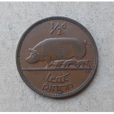Ирландия 1/2 Пенни 1946 год , Свинья и поросята