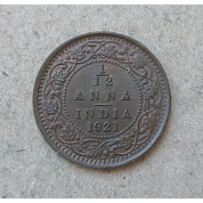 Британская Индия 1/12 Анны 1921 год , Георг 5