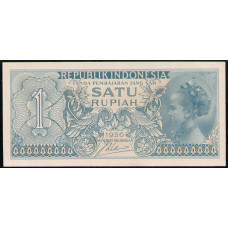 Индонезия 1 Рупия 1956 год , UNC