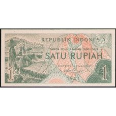 Индонезия 1 Рупия 1961 год , UNC