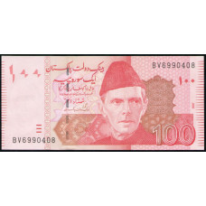 Пакистан 100 Рупий 2007 год , UNC , Мухаммад Али Джинна