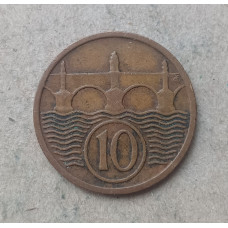 Чехословакия 10 Геллеров 1934 год , Мост