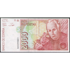 Испания 2000 Песет 1992 год