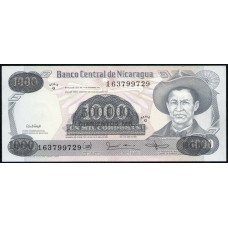 Никарагуа 500000 Кордоба 1987 год , UNC , Командующий Херман Помарес Ордоньес