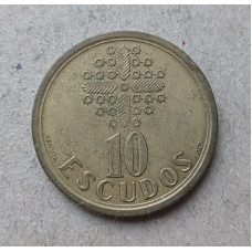 Португалия 10 Эскудо 1990 год