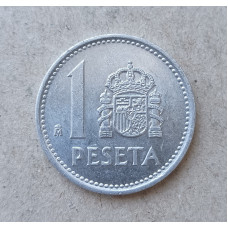 Испания 1 Песета 1988 год , Король Хуан Карлос 1
