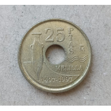 Испания 25 Песет 1997 год , Мелилья