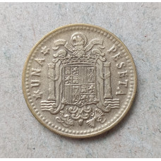 Испания 1 Песета 1966 год , Франсиско Франко