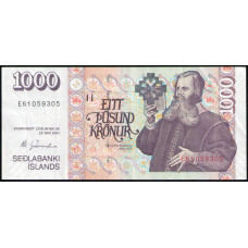 Исландия 1000 Крон 2001 год , VF