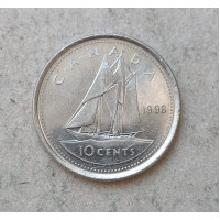Канада 10 Центов 1998 год , Парусный корабль , Синеносый