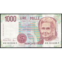 Италия 1000 Лир 1990 год , Мария Монтессори