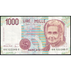 Италия 1000 Лир 1990 год , Мария Монтессори