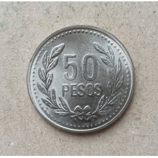 Колумбия 50 Песо 2010 год 