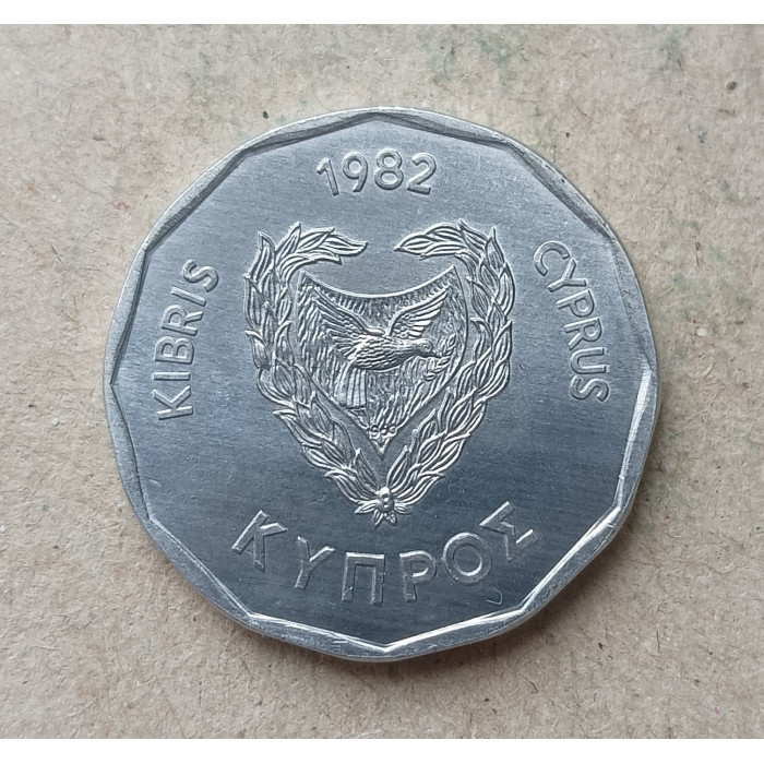 Кипр 5 Мил 1982 год , Парусный корабль