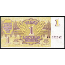 Латвия 1 Рубль 1992 год