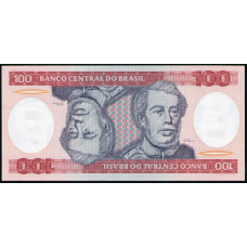 Бразилия 100 Крузейро 1981 год , UNC, Герцог Кашиас
