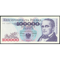 Польша 100000 Злотых 1993 год , UNC