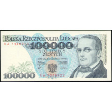 Польша 100000 Злотых 1990 год , UNC