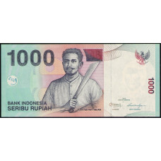 Индонезия 1000 Рупий 2012 год , UNC, Капитан Паттимура
