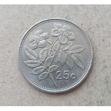 Мальта 25 Центов 1998 год , Шиповник , Цветок