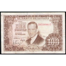 Испания 100 Песет 1953 год