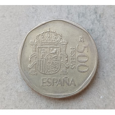 Испания 500 Песет 1989 год , Хуан Карлос 1 и София