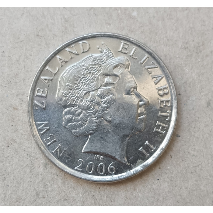 Новая Зеландия 50 Центов 2006 год , Корабль Индевор , Елизавета 2