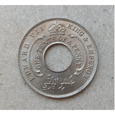 Нигерия 1/10 пенни 1908 год , Британская Западная Африка , Король Эдуард 7