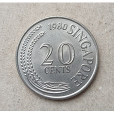 Сингапур 20 Центов 1980 год , Рыба меч