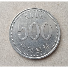 Южная Корея 500 Вон 2006 год , Маньчжурский журавль