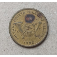 Телефонный жетон , Польша , 1990 год